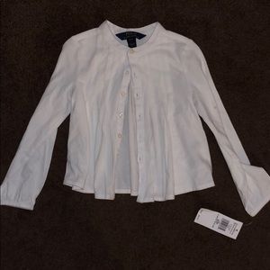 Little girls Polo Button up Blouse
